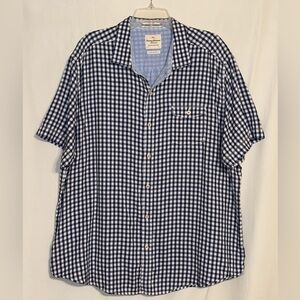Tommy Bahama Checkered Island Modern Fit Short Sleeve Shirt Size XXL